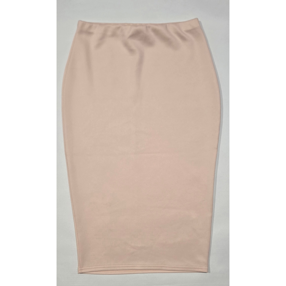 PrettyLittleThing Soft Cream Pencil Skirt